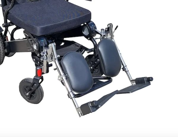 Foldable Electric Wheelchair with Leg Rest Support