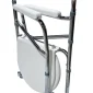 Foldable Over Toilet Aid Commode Chair with Toilet Seat