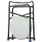 Foldable Over Toilet Aid Commode Chair with Toilet Seat
