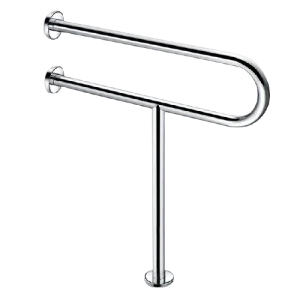 Heavy-Duty Stainless Steel Fixed Toilet Handrail