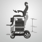 Electric Wheelchair With Electric Adjustable Seat, Backrest and Rotation