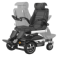 Electric Wheelchair With Electric Adjustable Seat, Backrest and Rotation