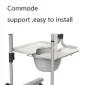 Transfer Commode and Over Toilet Wheelchair
