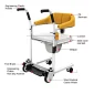 Transfer Commode and Over Toilet Wheelchair-iMOVE