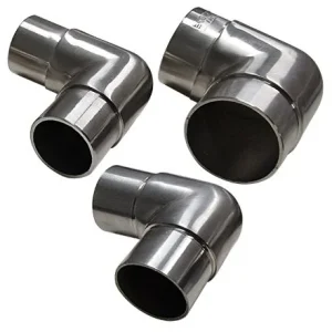 2X Stainless Steel Round Rail Support