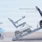Air Wheel Electric Wheelchair With a Remote Control and Auto Folding Options