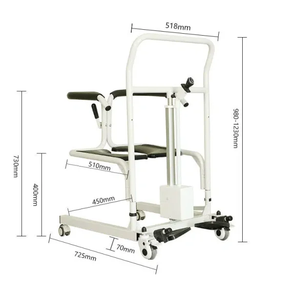 Electric And Height Adjustable Patient Transfer Chair-2 Electric And Height Adjustable Patient Transfer Chair