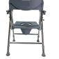 Height Adjustable Commode Chair With Foldable Option