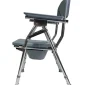 Height Adjustable Commode Chair With Foldable Option-6
