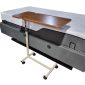 Height Adjustable Overbed Table on Wheels