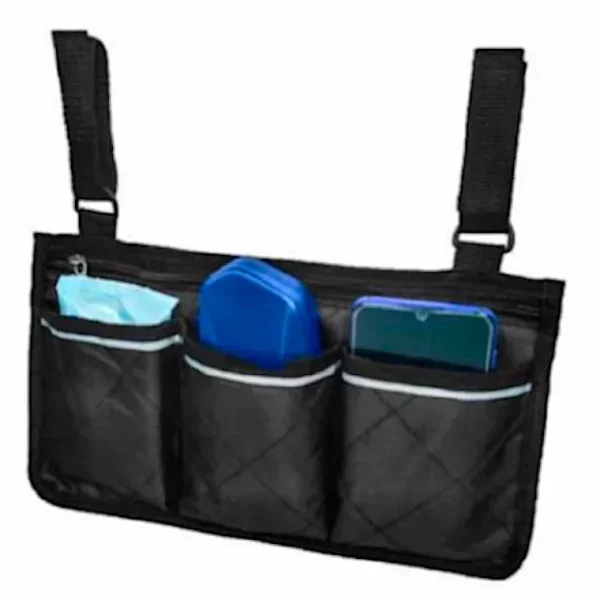 Wheelchair Side Multifunctional Armrest Organiser Bag