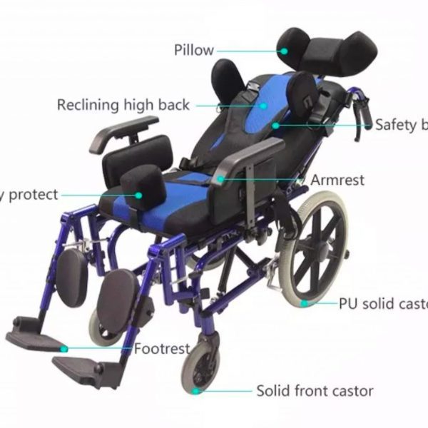 Reclining Pediatric Wheelchair Details