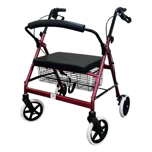 Extra Wide Heavy Duty Rollator Walker